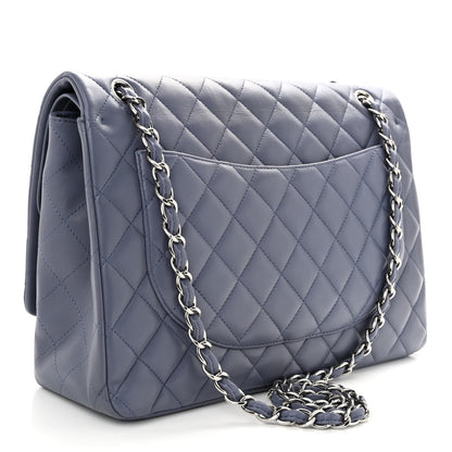 Chanel Lambskin Quilted Maxi Double Flap Light Purple 3 of 11