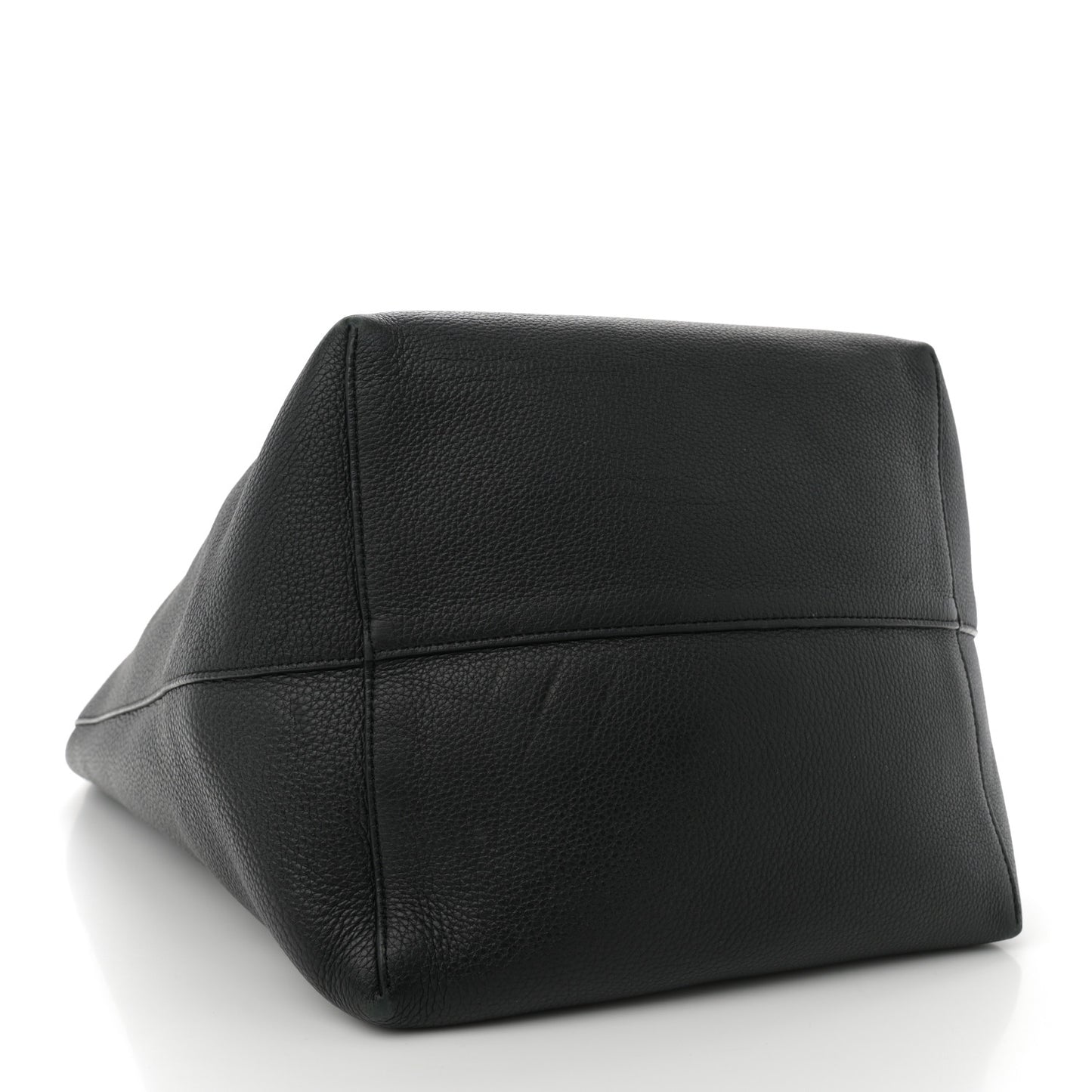 Grained Calfskin Large N/S Park Tote Black