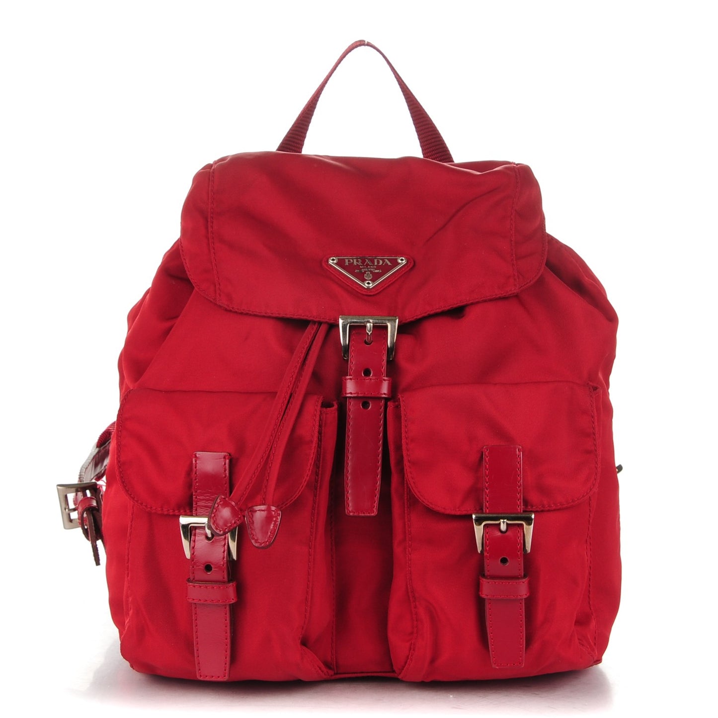 Nylon Vela Small Backpack Red