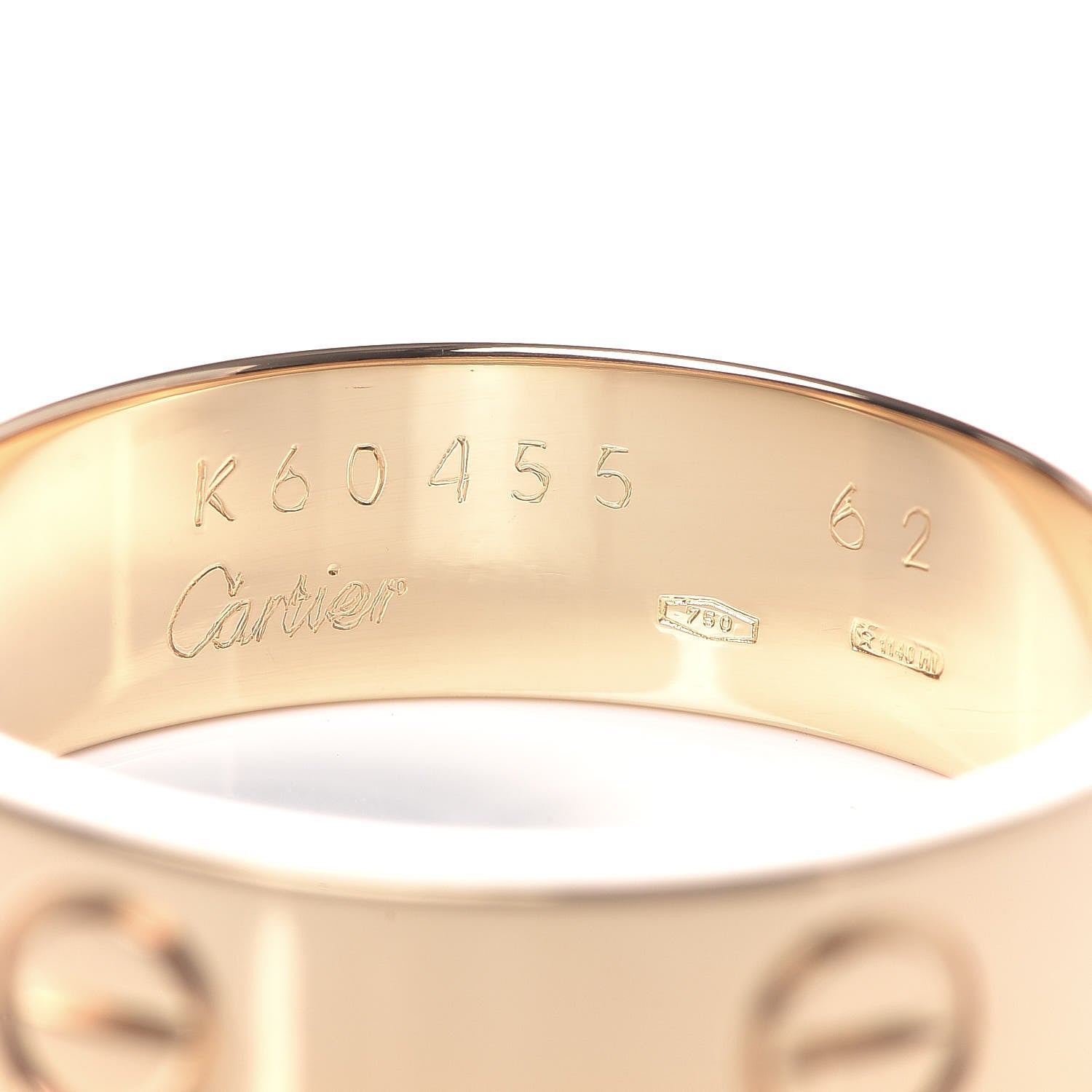 Cartier 18K Yellow Gold 5.5mm LOVE Ring 62 10 4 of 5