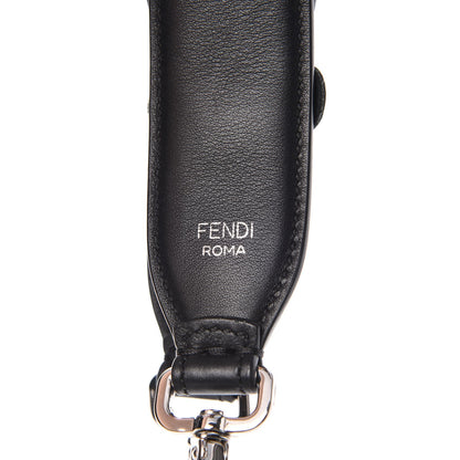 Fendi Vitello Dolce Nappa Patent Flowerland Studded Strap You Black 3 of 4