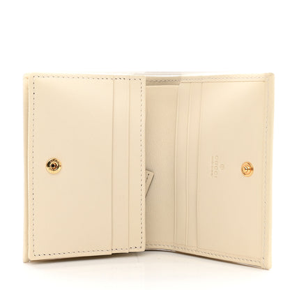 Gucci Calfskin Interlocking Card Case Mystic White Hibiscus Red 5 of 8