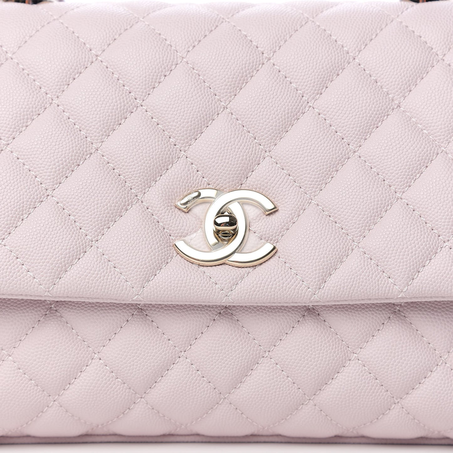 Caviar Quilted Small Coco Handle Flap Lilas Lilac