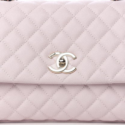Chanel Caviar Quilted Small Coco Handle Flap Lilas Lilac 9 of 10