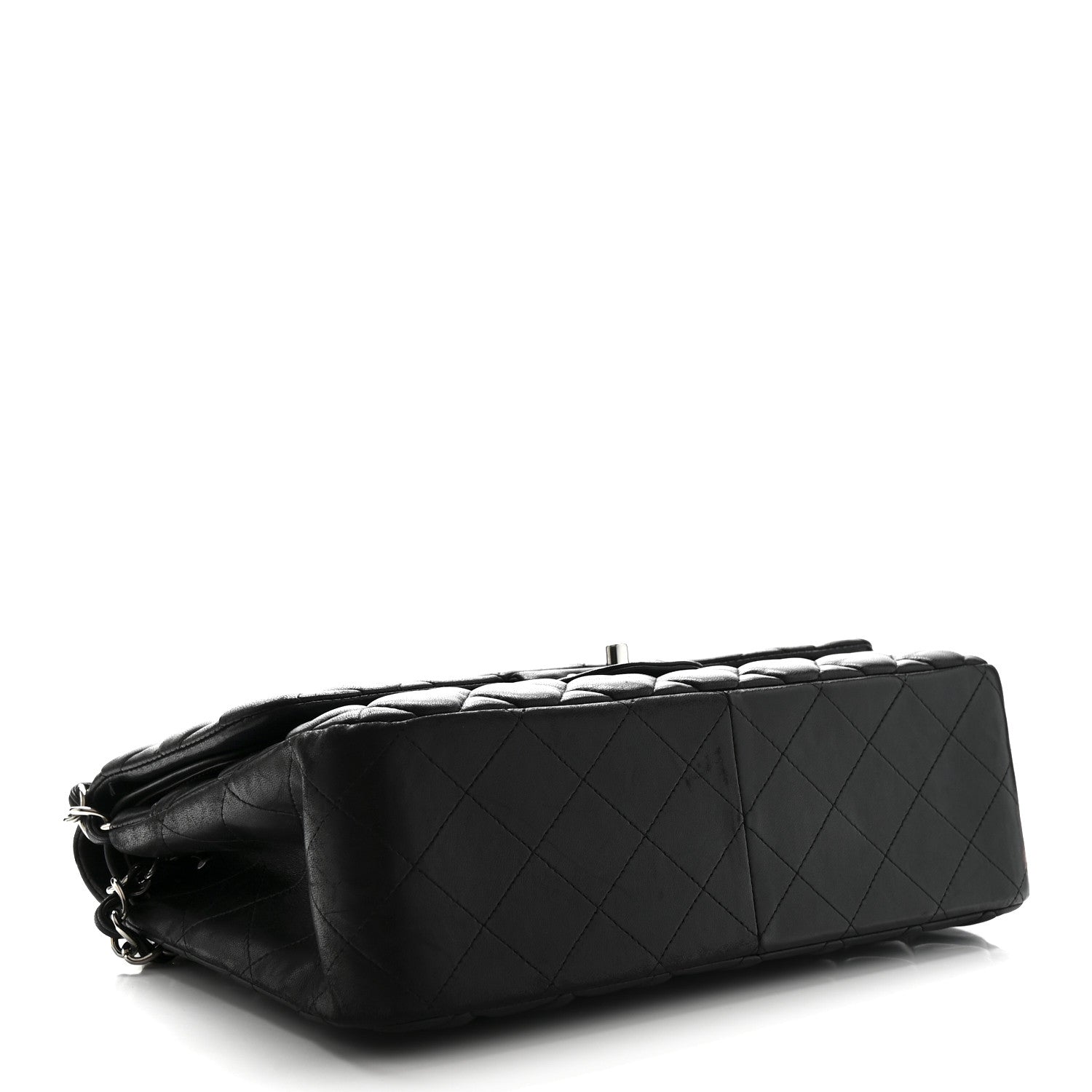 Chanel Lambskin Quilted Jumbo Double Flap Black 4 of 16