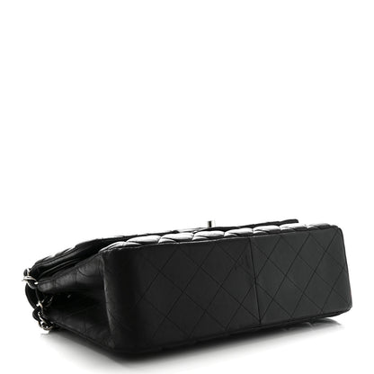 Chanel Lambskin Quilted Jumbo Double Flap Black 4 of 16