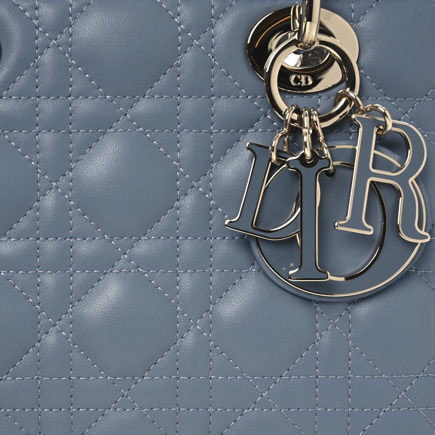 Christian Dior Lambskin Cannage Small My ABCDior Lady Dior Cloud Blue 8 of 12