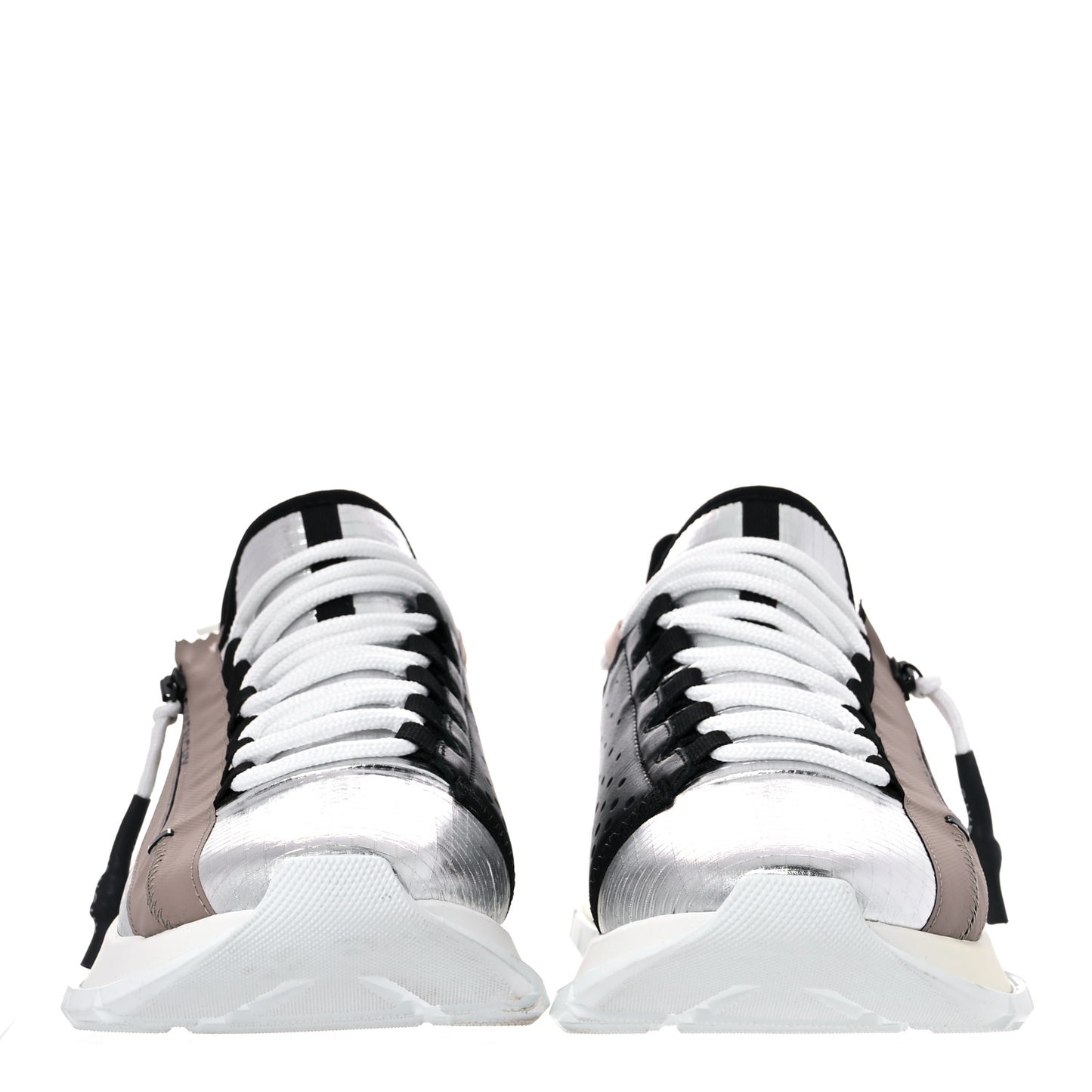 Metallic Spectre Low Runners Sneakers 39 Silver Black