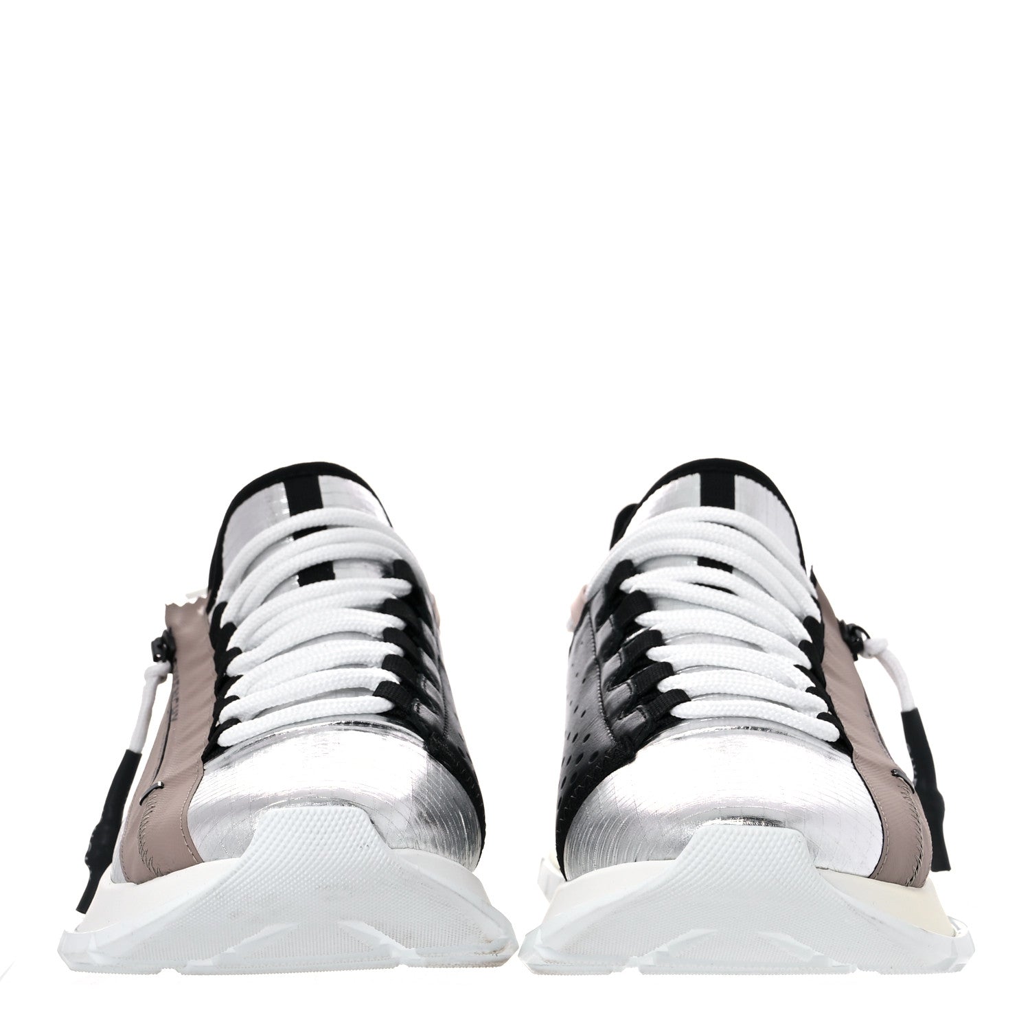 Givenchy Metallic Spectre Low Runners Sneakers 39 Silver Black 2 of 12