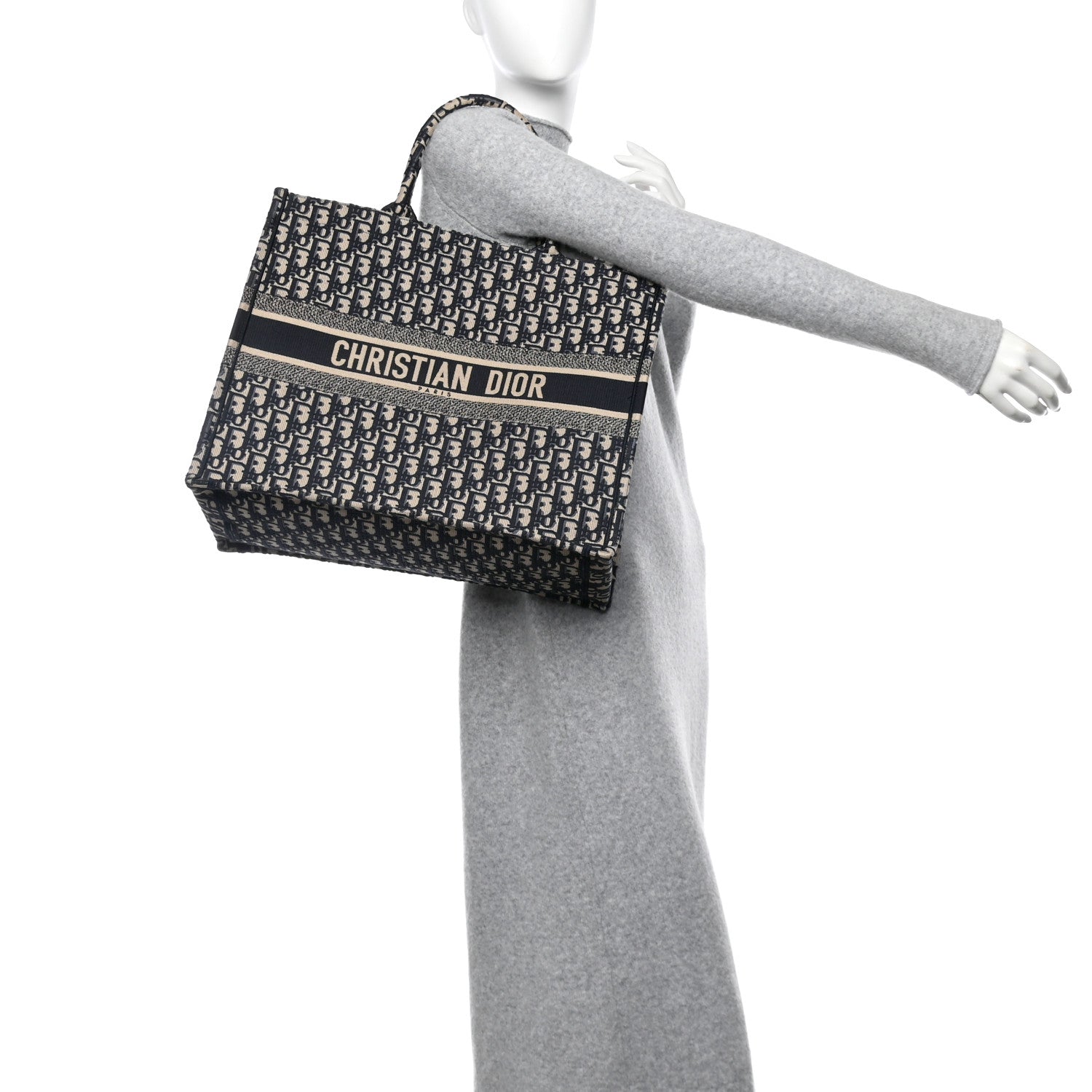 Christian Dior Oblique Large Book Tote Blue Multicolor 2 of 14