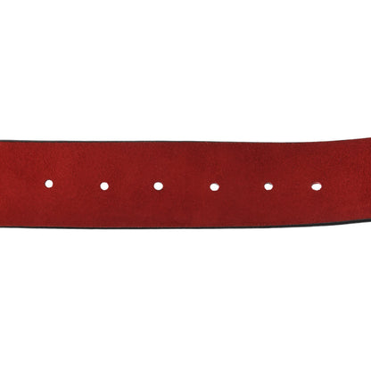 Gucci Nubuck Interlocking G Belt 115 46 Red 5 of 5