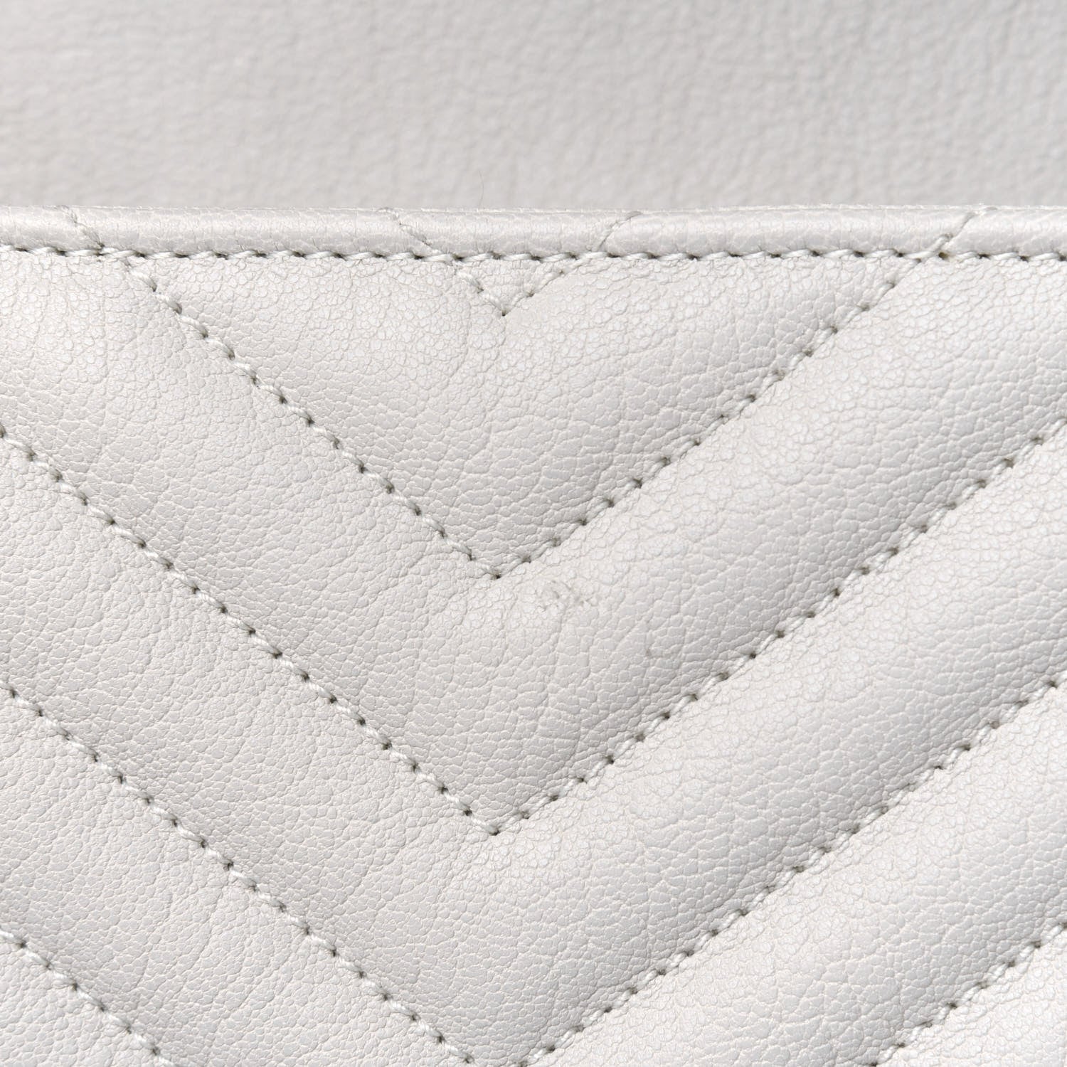 Saint Laurent Sheepskin Matelasse Chevron Monogram Medium College Bag Crema Soft 12 of 23