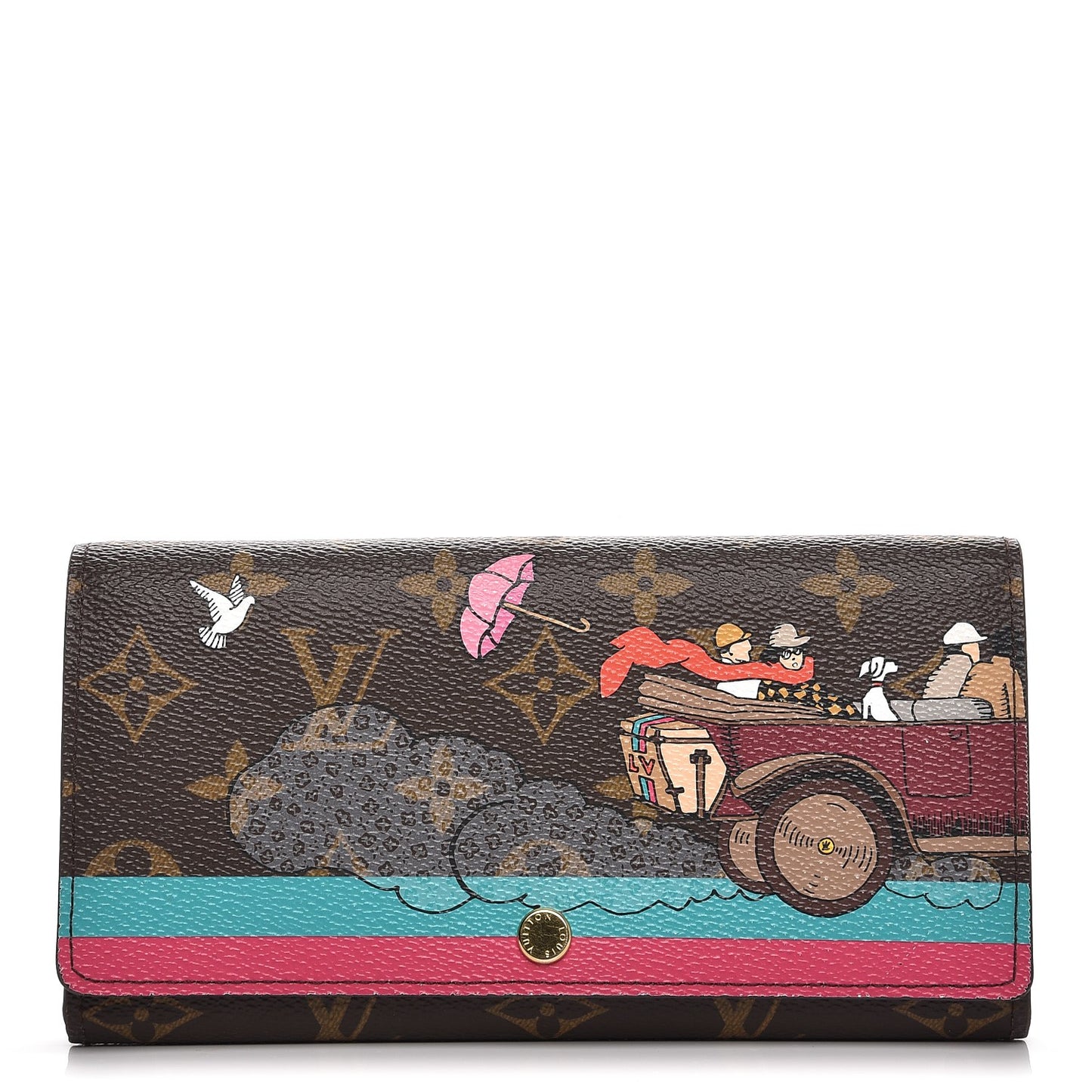 Monogram 2015 Christmas Animation Sarah Wallet Hibiscus