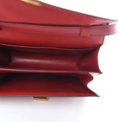 Celine Box Calfskin Teen Classic Box Flap Bag Red 5 of 17
