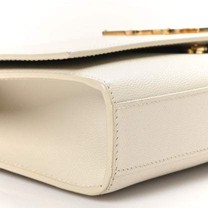 Saint Laurent Grain De Poudre Medium Classic Monogram Kate Satchel Crema Soft 9 of 10