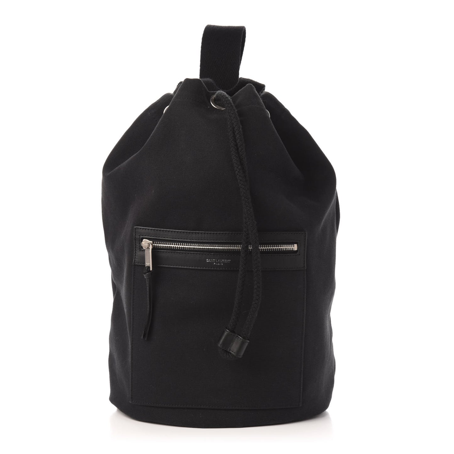 Canvas City Sailor Drawstring Backpack Black