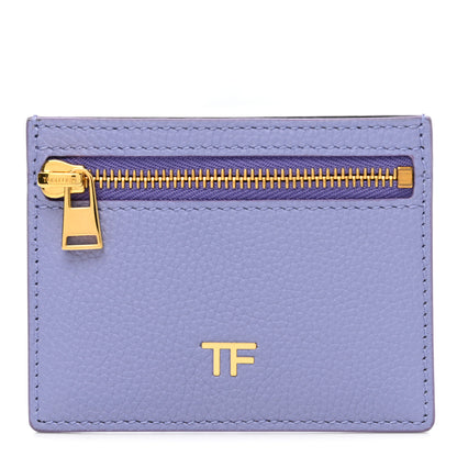 Tom Ford Grained Calfskin Card Holder Purple 1 of 6