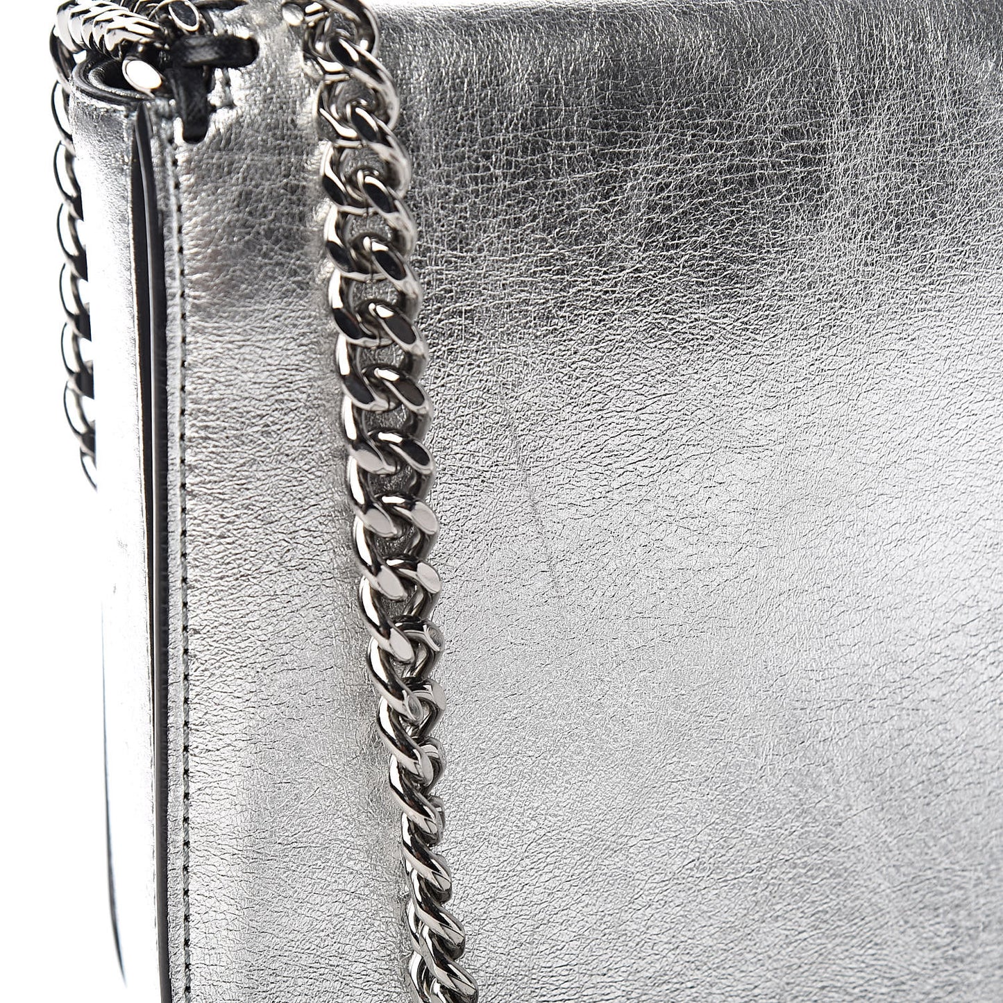 Metallic Alter Nappa Medium Star Falabella Box Shoulder Bag Silver