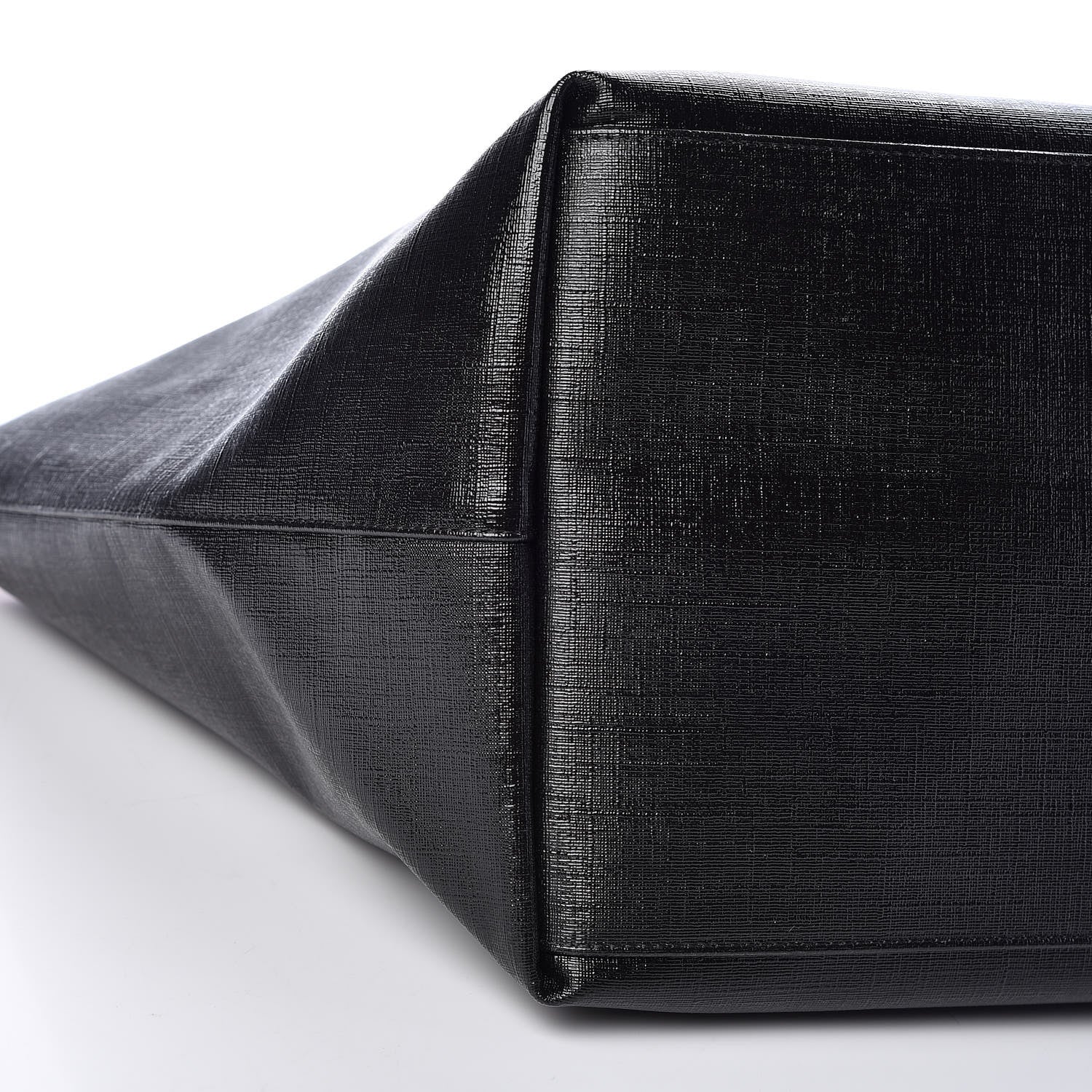 Versace Coated Canvas Vintage 90's Logo Tote Black 7 of 8