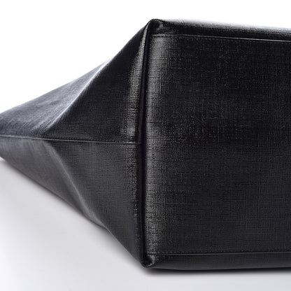 Versace Coated Canvas Vintage 90's Logo Tote Black 7 of 8
