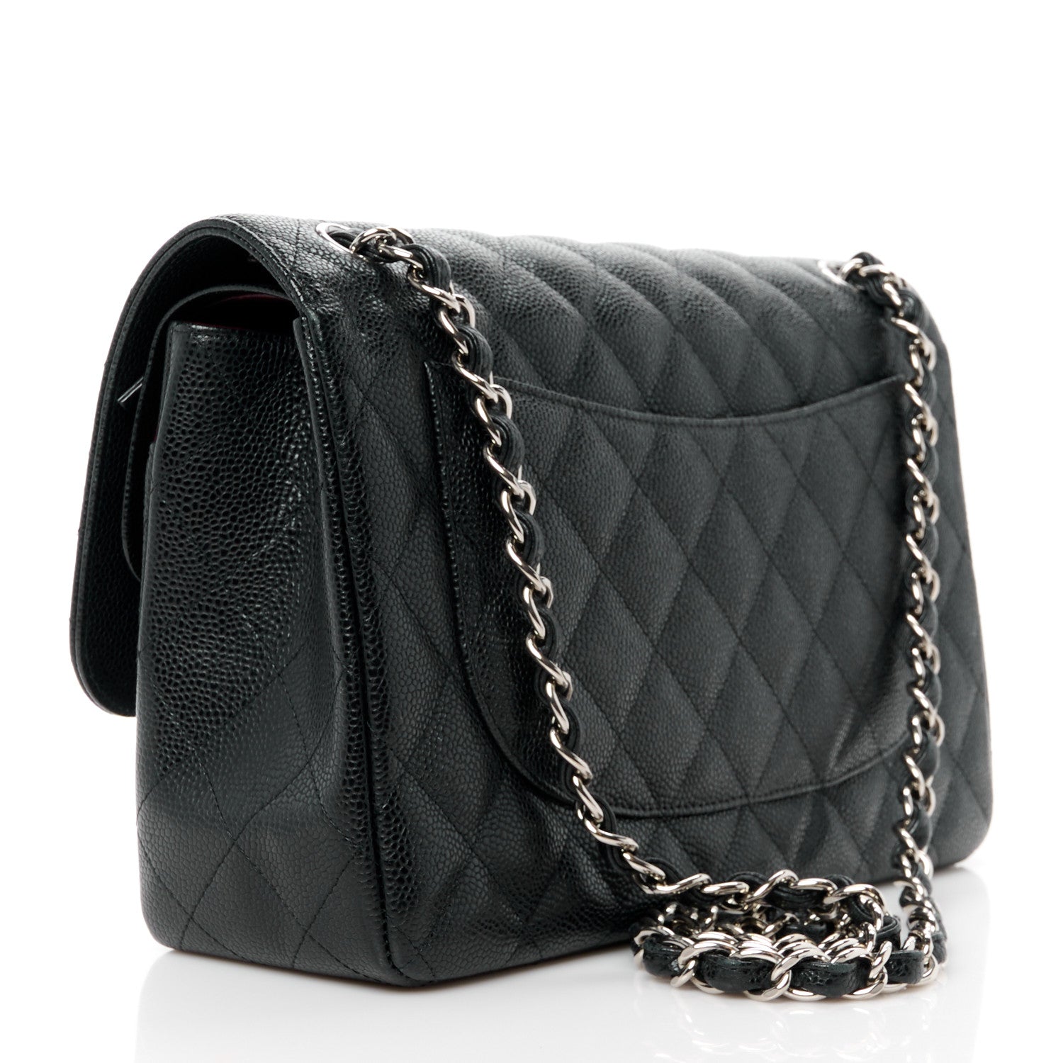 Chanel Caviar Quilted Jumbo Double Flap Black 3 of 11