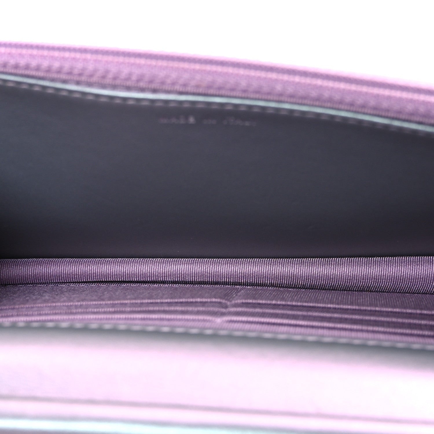 Chanel Iridescent Lambskin Quilted Reissue Wallet On Chain WOC Light Purple 5 of 11