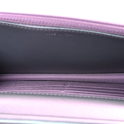 Chanel Iridescent Lambskin Quilted Reissue Wallet On Chain WOC Light Purple 5 of 11