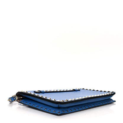 Valentino Garavani Nappa Rockstud Wristlet Clutch Light Sapphire 3 of 10