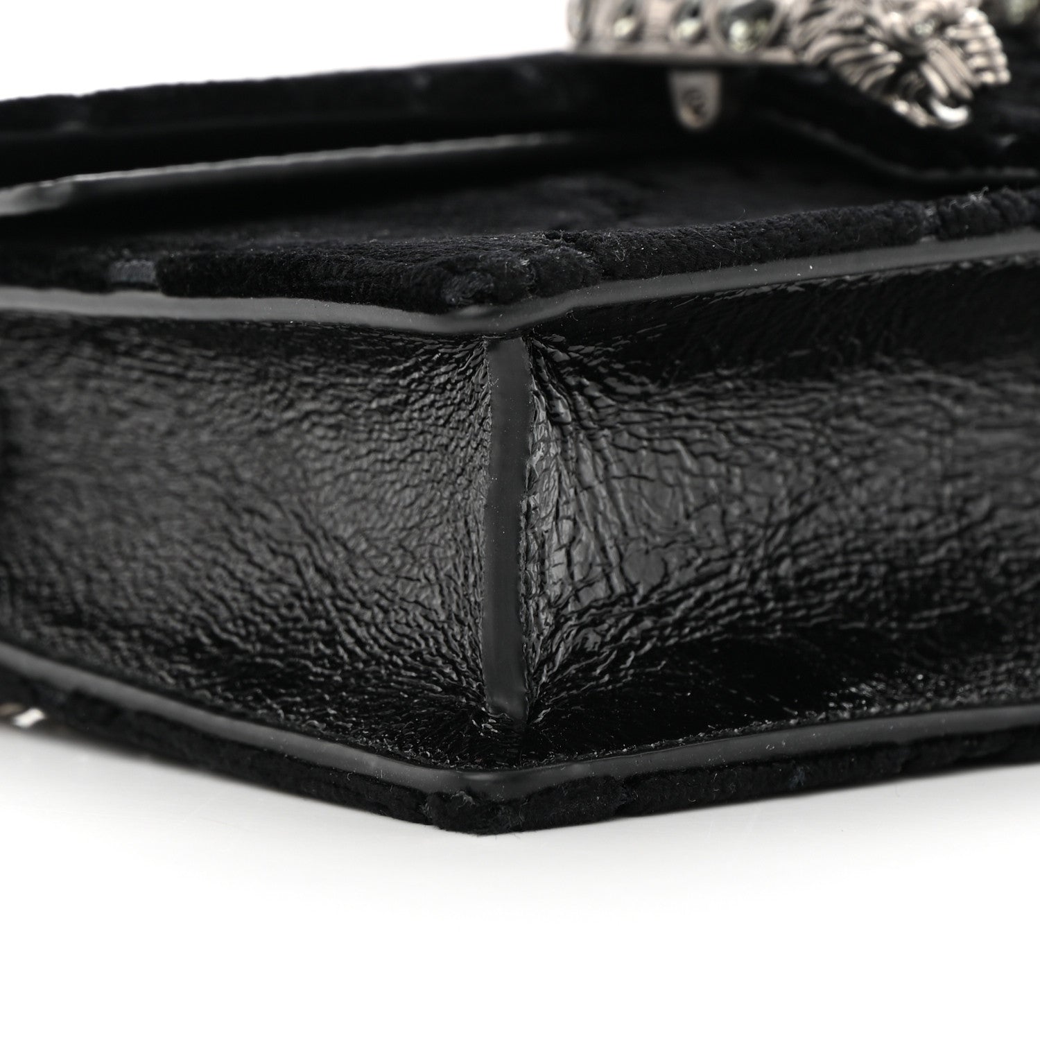 Gucci Velvet Super Mini Dionysus Shoulder Bag Black 8 of 10