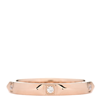 Tiffany 18K Rose Gold Diamond 2.5mm Tiffany True Ring 48 4.5 1 of 5