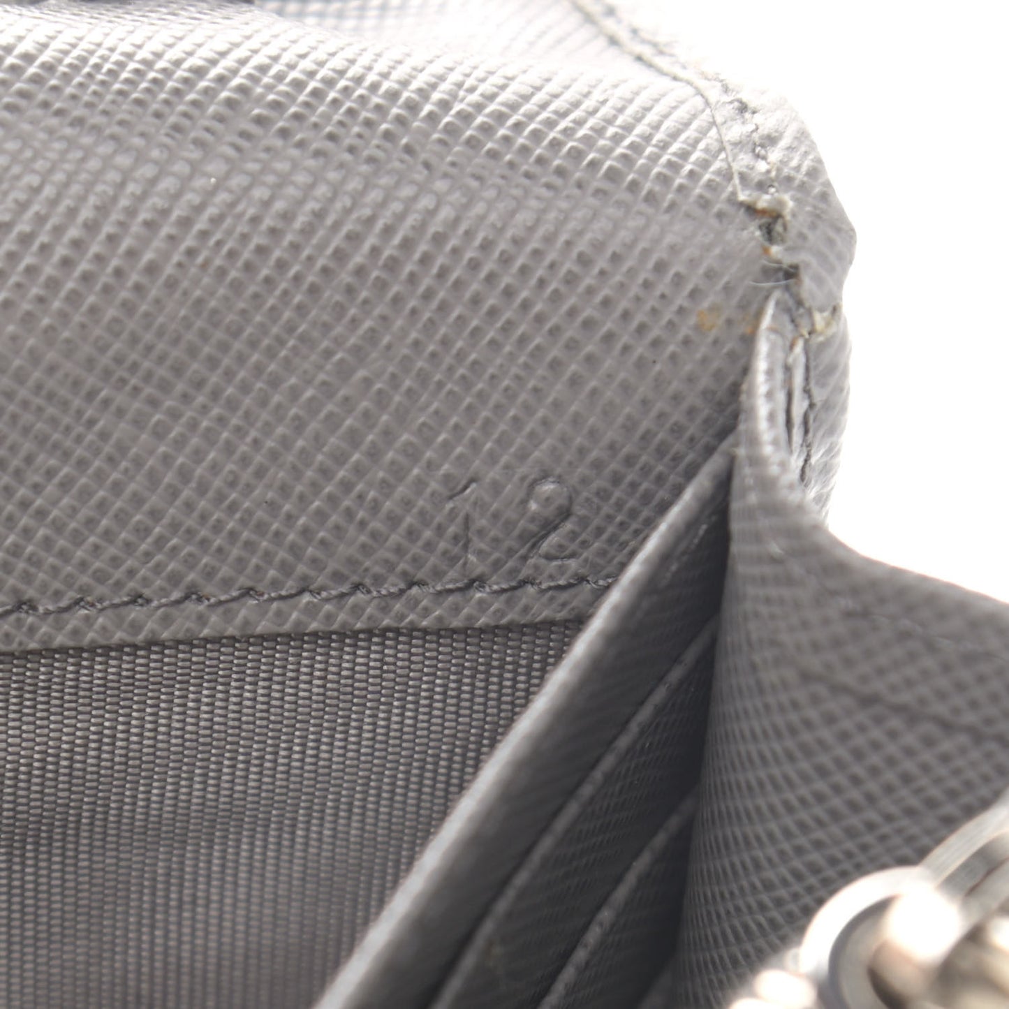 Saffiano Metal Flap Wallet With Strap Marmo