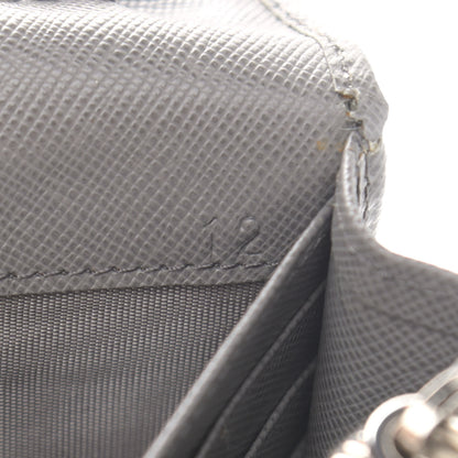 Prada Saffiano Metal Flap Wallet With Strap Marmo 8 of 16