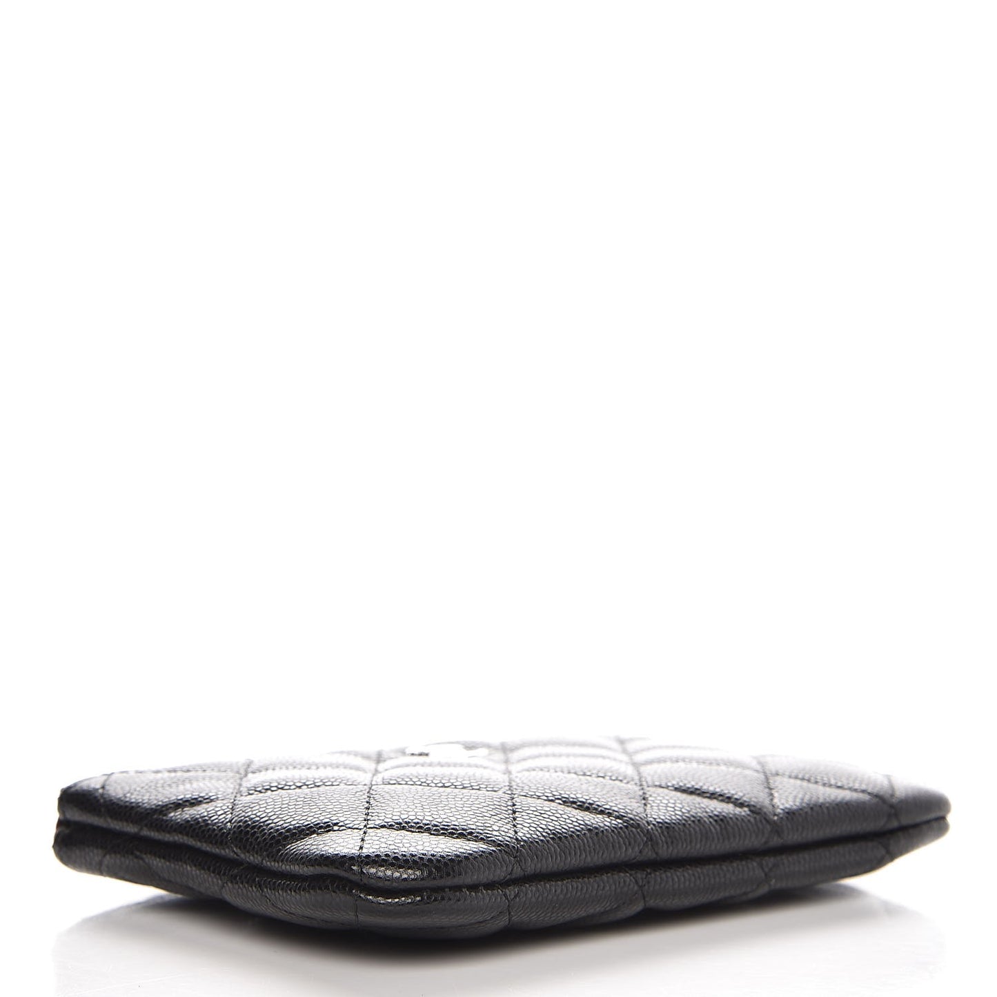 Caviar Quilted Small Cosmetic Case Black
