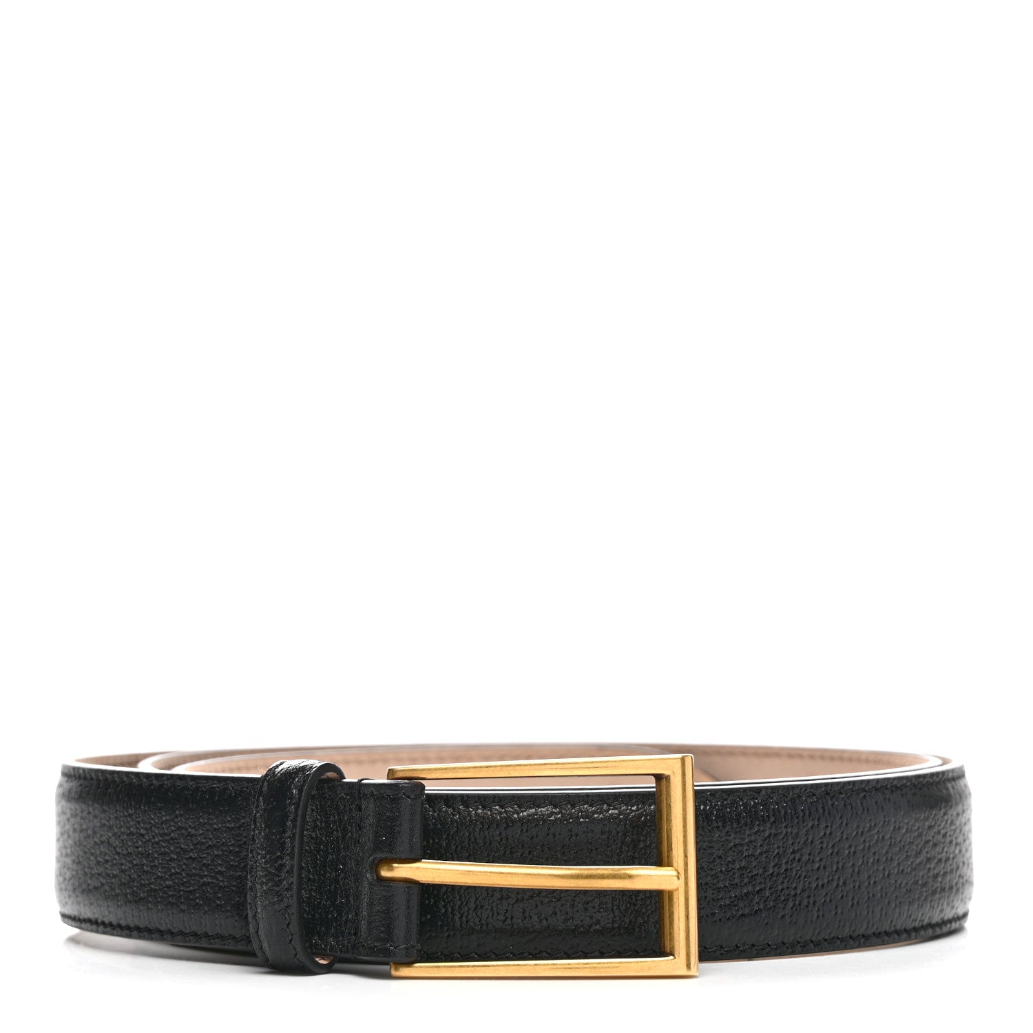 Gucci Textured Dollar Calfskin 30mm Belt 110 44 Black 1 of 5