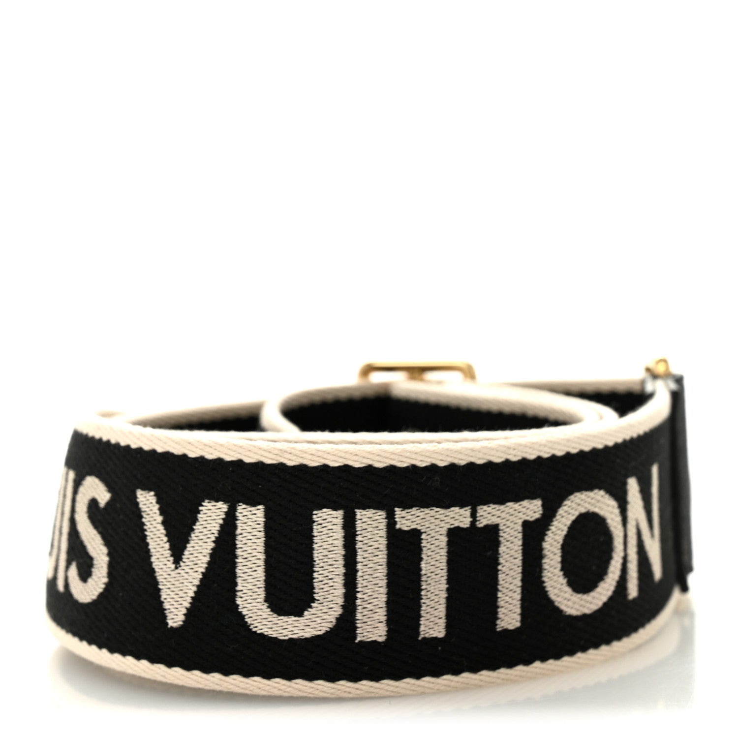 Louis Vuitton Jacquard Diane Shoulder Strap Black Ivory 2 of 3