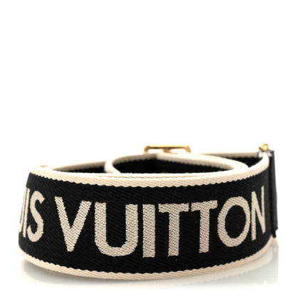 Louis Vuitton Jacquard Diane Shoulder Strap Black Ivory 2 of 3