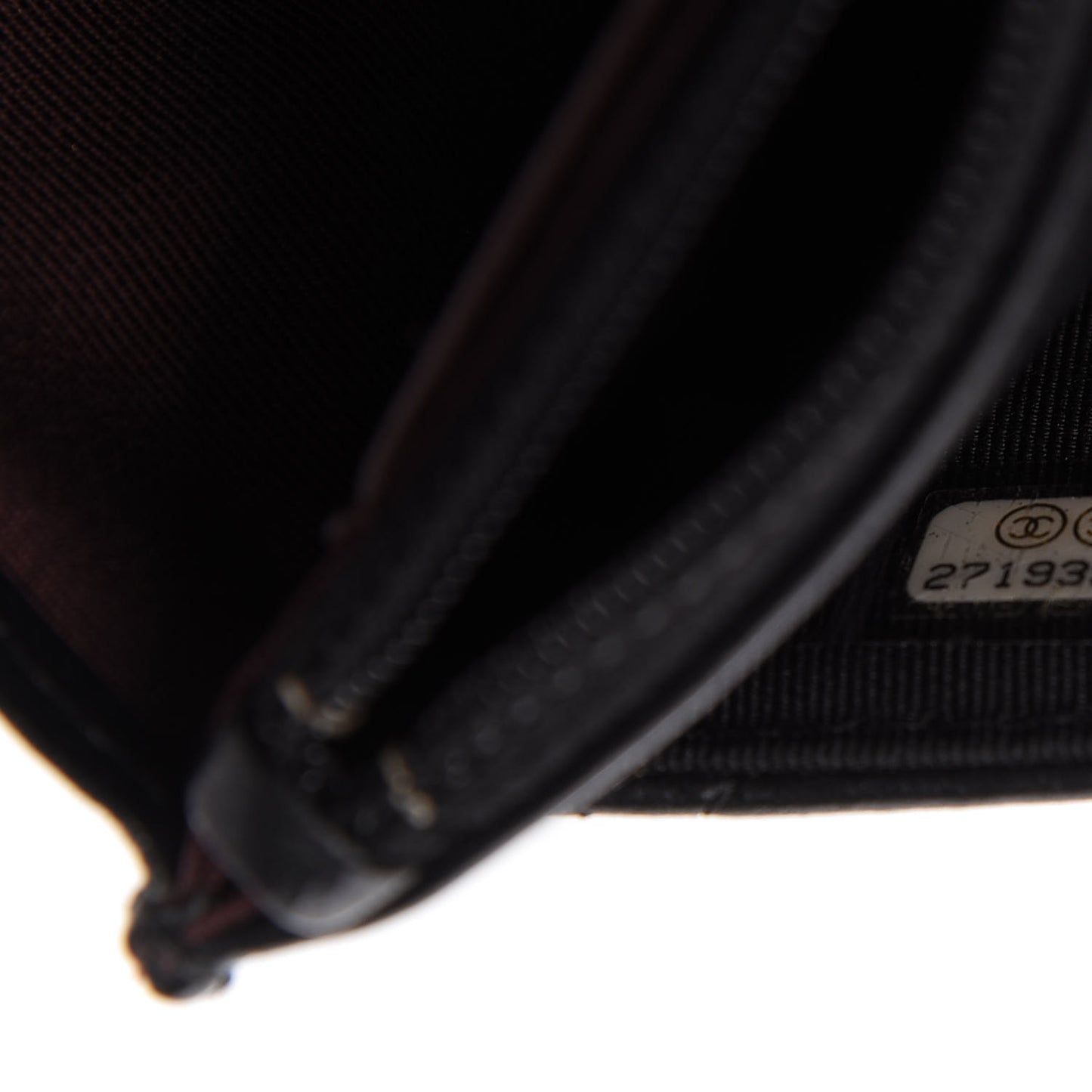 Lambskin Quilted Wallet On Chain WOC Black