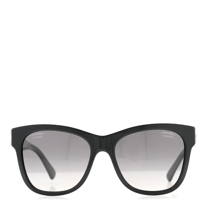 Chanel Acetate Polarized Square CC Sunglasses 5380 Black 2 of 8