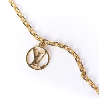 Louis Vuitton Metal Blooming Strass Necklace Gold 6 of 11