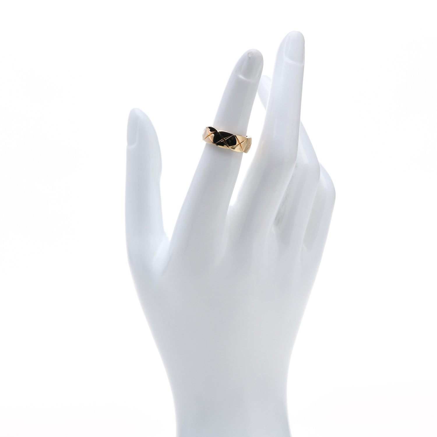 Chanel 18K Yellow Gold Small Coco Crush Ring 49 4.75 2 of 6