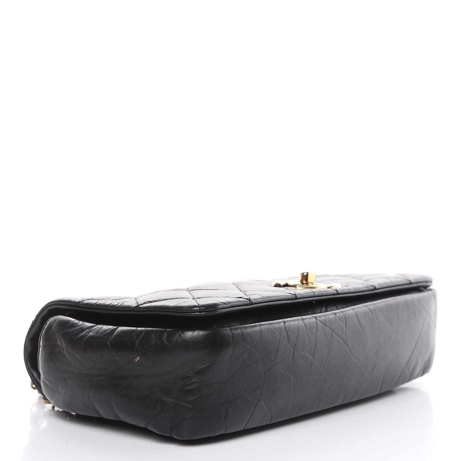 Chanel Aged Calfskin Quilted Small Pondichery Flap Black 4 of 10