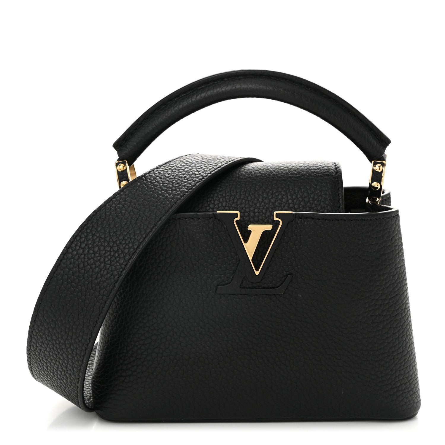 Louis Vuitton Taurillon Mini Capucines Black 1 of 9