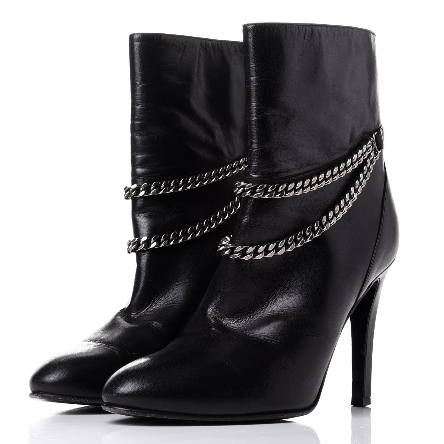 Calfskin Debbie 100 Ankle Boots 36 Black