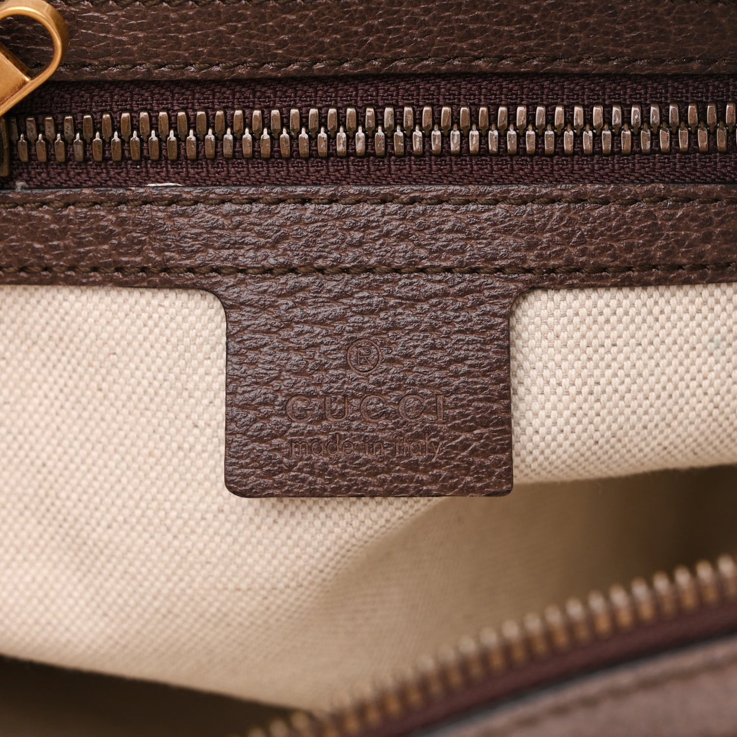 GG Supreme Monogram Web Small Ophidia Messenger Bag Brown