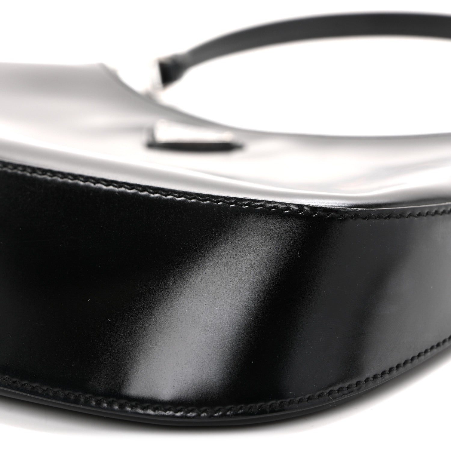 Prada Spazzolato Cleo Shoulder Bag Black 10 of 10