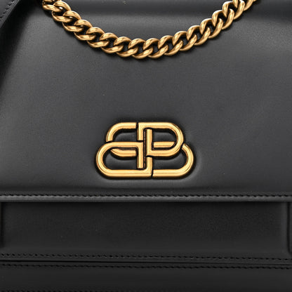 Balenciaga Box Calfskin S Sharp Chain Shoulder Bag Black 8 of 10
