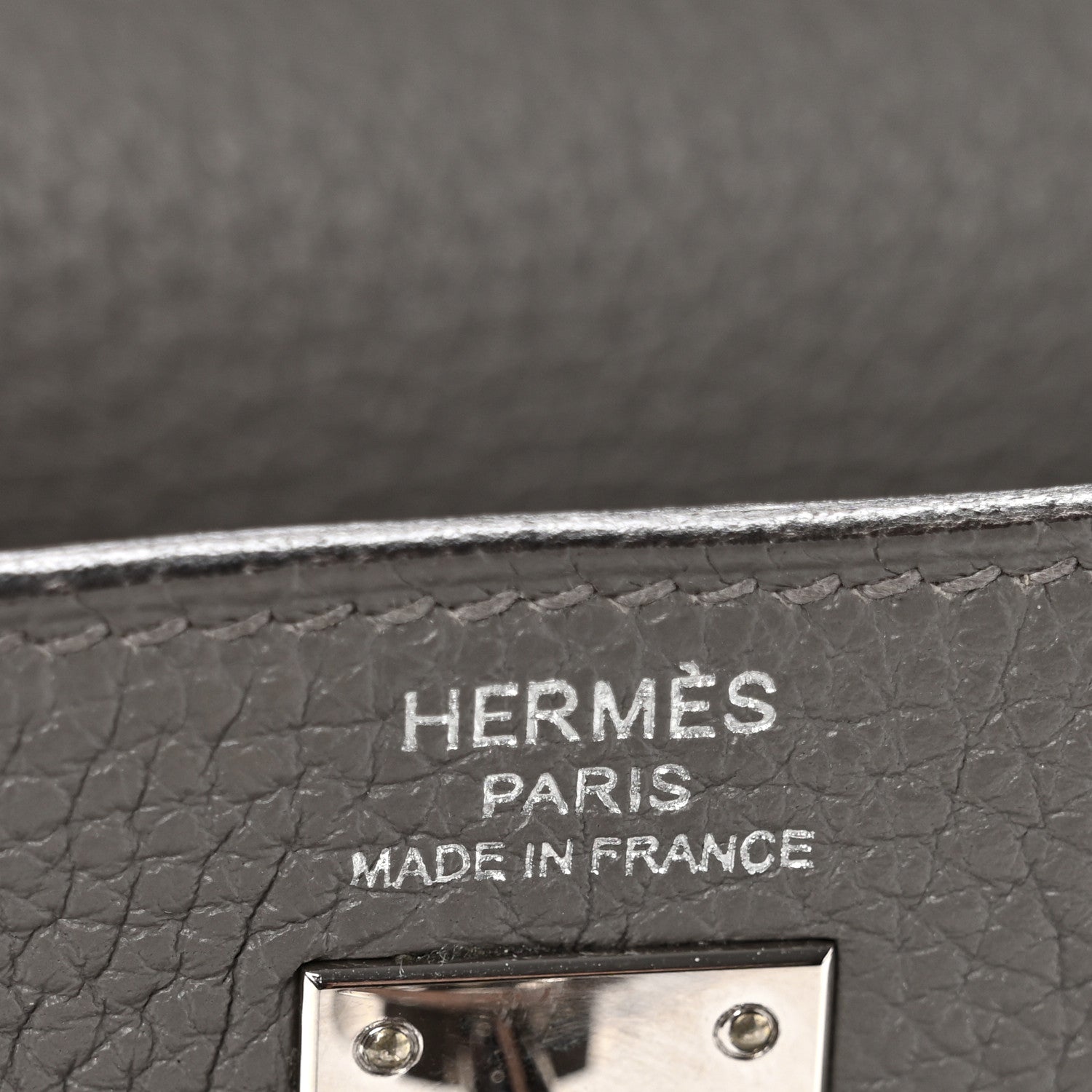 Hermes Togo Kelly Retourne 25 Etain 6 of 11