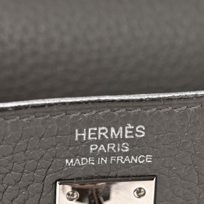 Hermes Togo Kelly Retourne 25 Etain 6 of 11