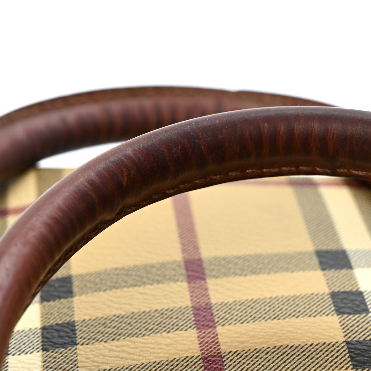 Burberry Haymarket Check Bowling Bag Brown 13 of 13