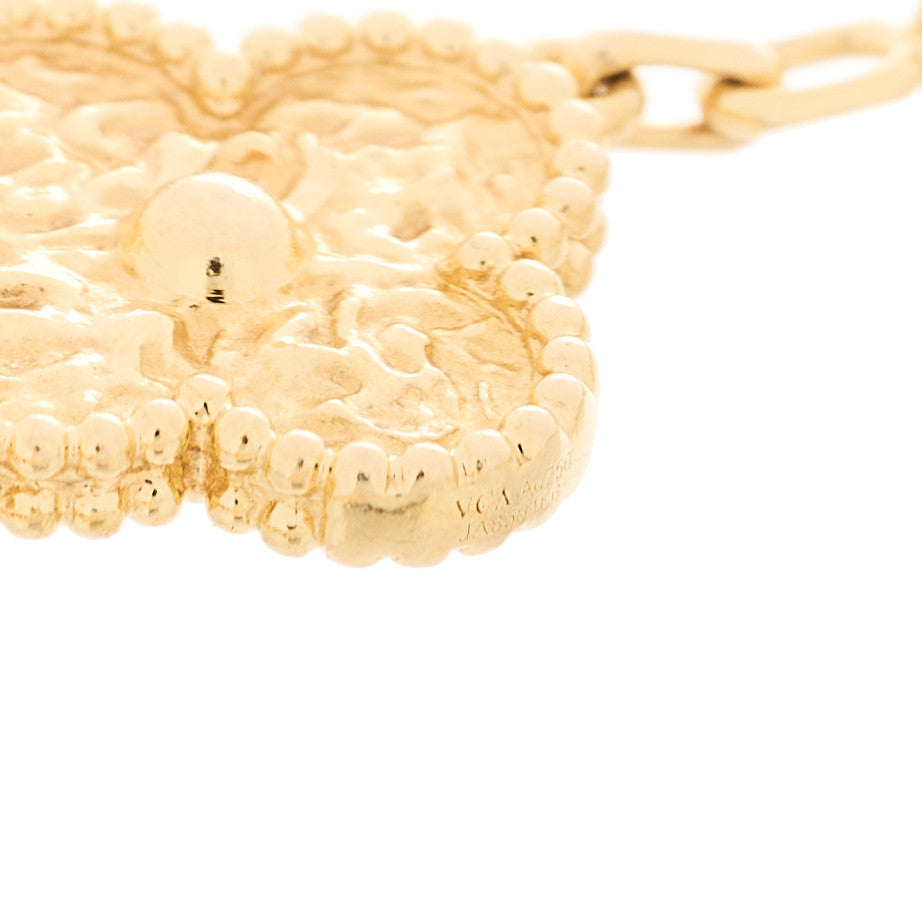 Van Cleef & Arpels 18K Yellow Gold 5 Motifs Vintage Alhambra Bracelet 3 of 5